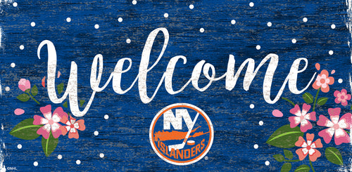 New York Islanders 0964-Welcome Floral 6x12