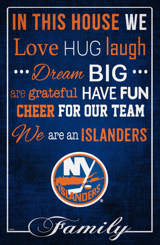 New York Islanders 1039-In This House 17x26