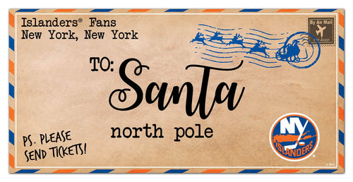 New York Islanders 1051-To Santa 6x12