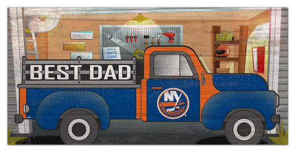 New York Islanders 1078-6X12 Best Dad truck sign