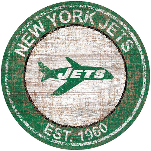 New York Jets 0744-Heritage Logo Round
