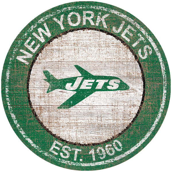 New York Jets 0744-Heritage Logo Round