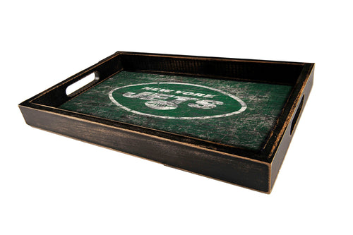 New York Jets 0760-Distressed Tray w/ Team Color
