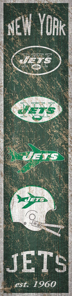 New York Jets 0787-Heritage Banner 6x24
