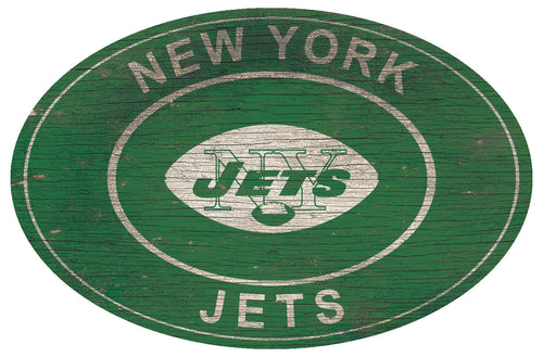 New York Jets 0801-46in Heritage Logo Oval