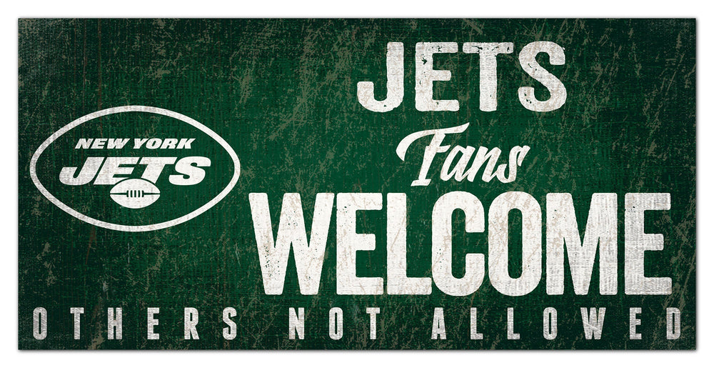 New York Jets 0847-Fans Welcome 6x12