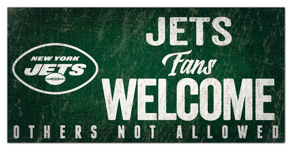 New York Jets 0847-Fans Welcome 6x12