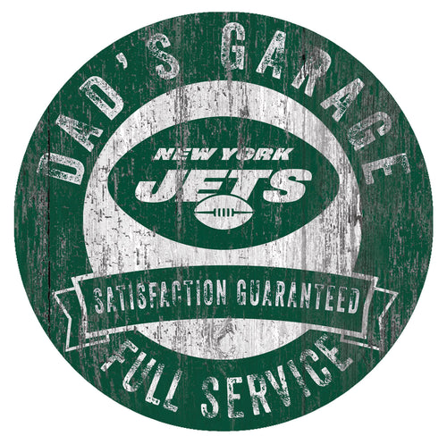 New York Jets 0862-12in Dad's Garage Circle