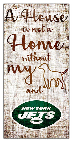 New York Jets 0867-A House is not a Home 6x12