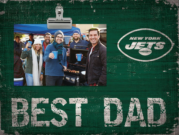 New York Jets 0893-Best Dad Clip Frame