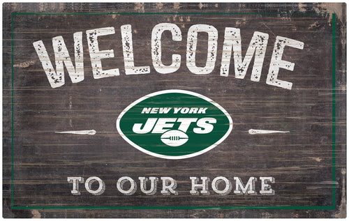 New York Jets 0913-11x19 inch Welcome Sign
