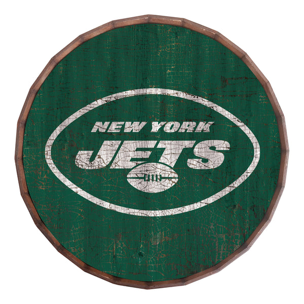 New York Jets 0939-Cracked Color Barrel Top 16"