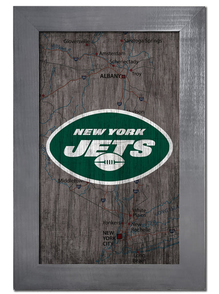 New York Jets 0985-City Map 11x19