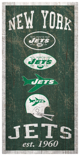 New York Jets 1011-Heritage 6x12