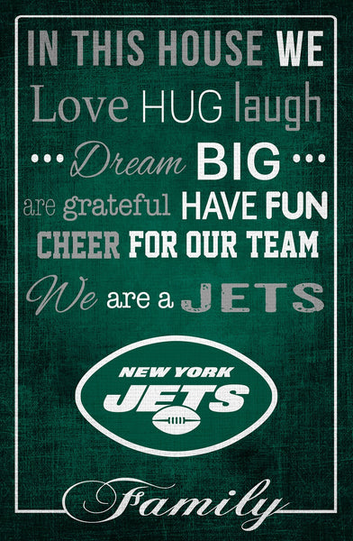 New York Jets 1039-In This House 17x26