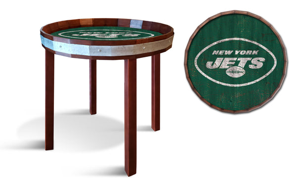 New York Jets 1092-24" Barrel top end table
