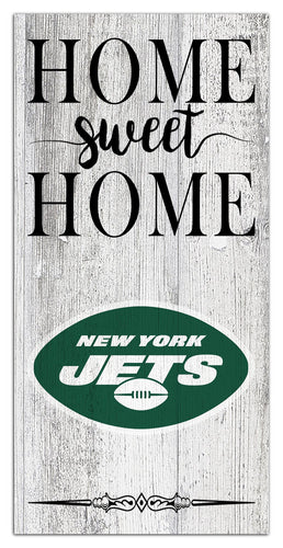 New York Jets 2025-6X12 Whitewashed Home Sweet Home Sign