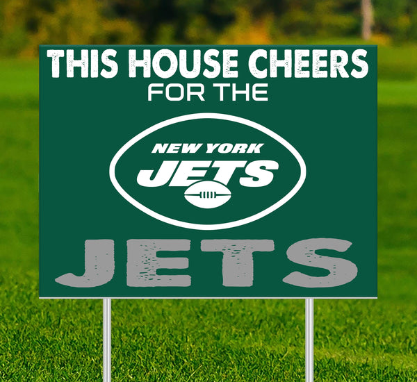 New York Jets 2033-18X24 This house cheers for yard sign