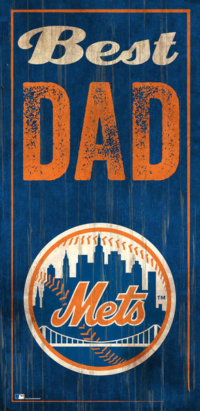 New York Mets 0632-Best Dad 6x12