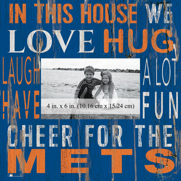 New York Mets 0734-In This House 10x10 Frame