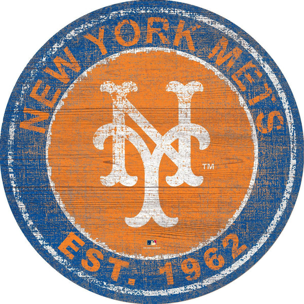 New York Mets 0744-Heritage Logo Round