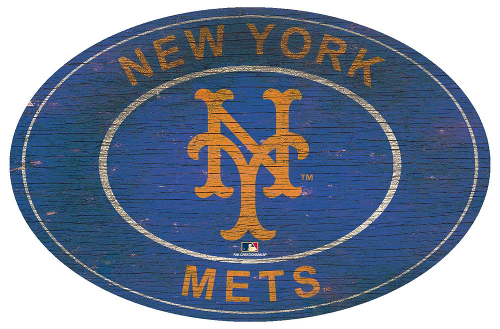 New York Mets 0801-46in Heritage Logo Oval