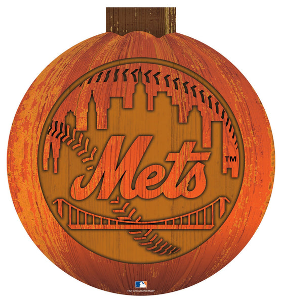 New York Mets 0924-Halloween Wall Art 12in