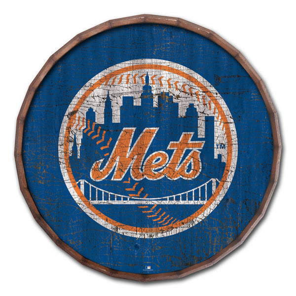 New York Mets 0939-Cracked Color Barrel Top 16"