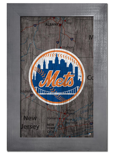 New York Mets 0985-City Map 11x19