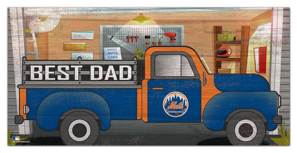 New York Mets 1078-6X12 Best Dad truck sign