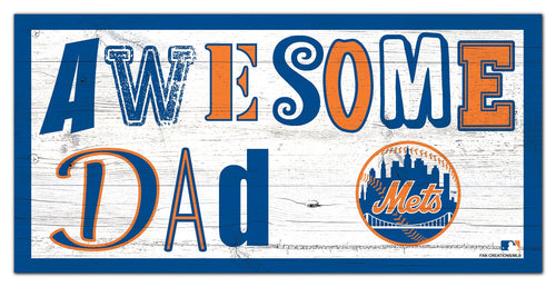 New York Mets 2018-6X12 Awesome Dad sign