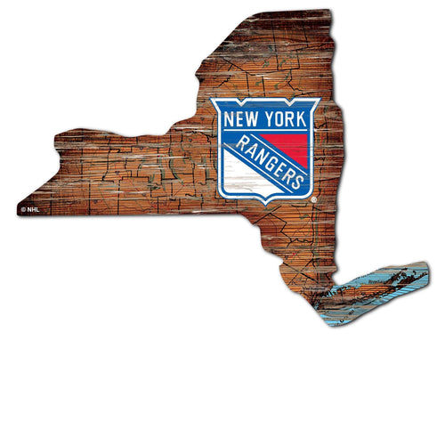New York Rangers 0728-24in Distressed State