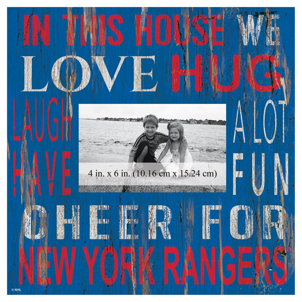 New York Rangers 0734-In This House 10x10 Frame