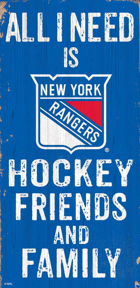 New York Rangers 0738-Friends and Family 6x12