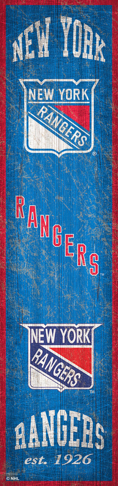 New York Rangers 0787-Heritage Banner 6x24