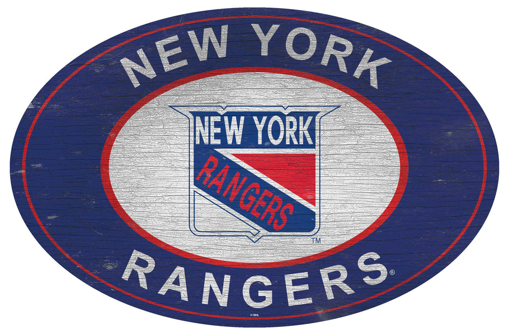 New York Rangers 0801-46in Heritage Logo Oval