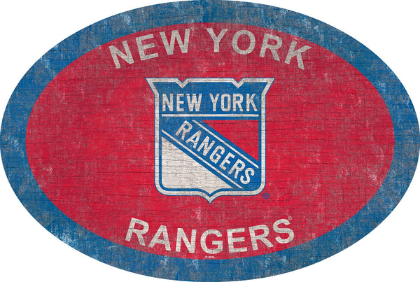 New York Rangers 0805-46in Team Color Oval