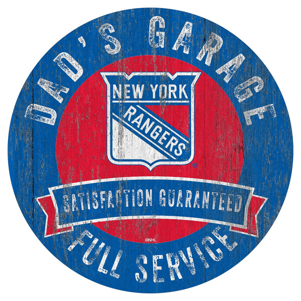 New York Rangers 0862-12in Dad's Garage Circle