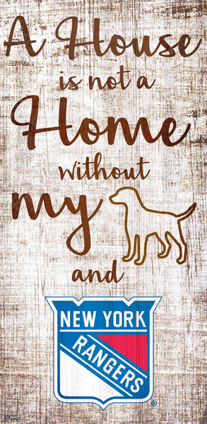 New York Rangers 0867-A House is not a Home 6x12