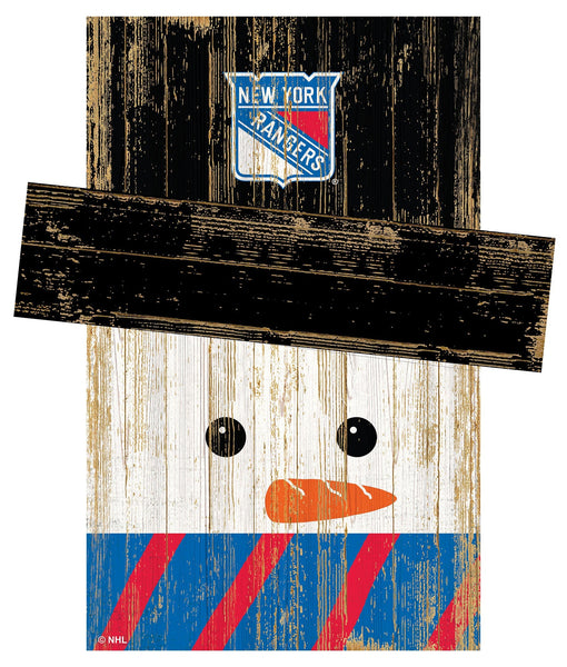 New York Rangers 0921-Snow Man Head