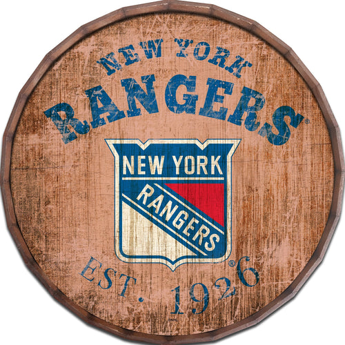 New York Rangers 0938-Est date barrel top 16"