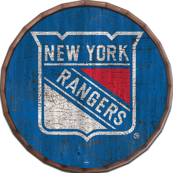 New York Rangers 0939-Cracked Color Barrel Top 16"
