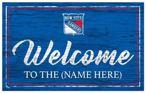New York Rangers 0977-Welcome Team Color 11x19