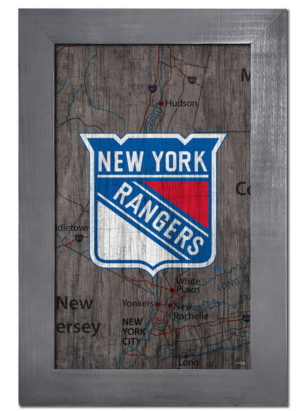 New York Rangers 0985-City Map 11x19