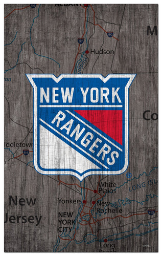 New York Rangers 0985-City Map 11x19
