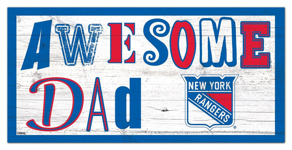 New York Rangers 2018-6X12 Awesome Dad sign