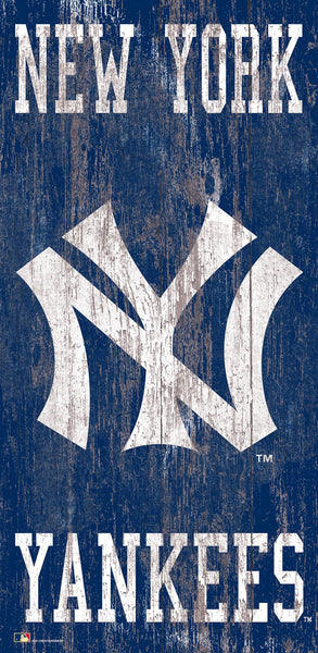 New York Yankees 0786-Heritage Logo w/ Team Name 6x12