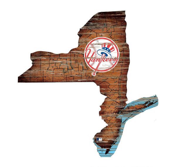 New York Yankees 0894-Road Map Mini State 12in