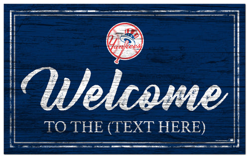 New York Yankees 0977-Welcome Team Color 11x19