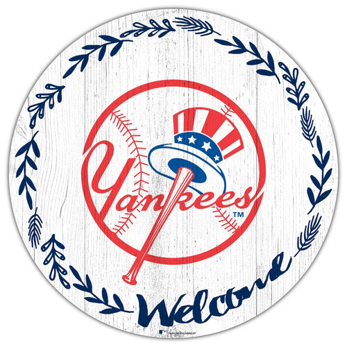 New York Yankees 1019-Welcome 12in Circle